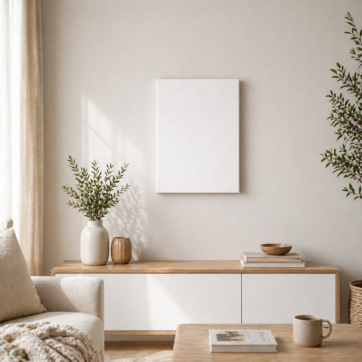 Leinwand im Hochformat